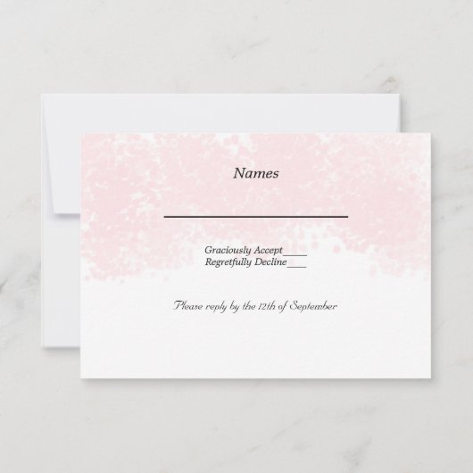 Roze Blush RSVP (Achterkant)