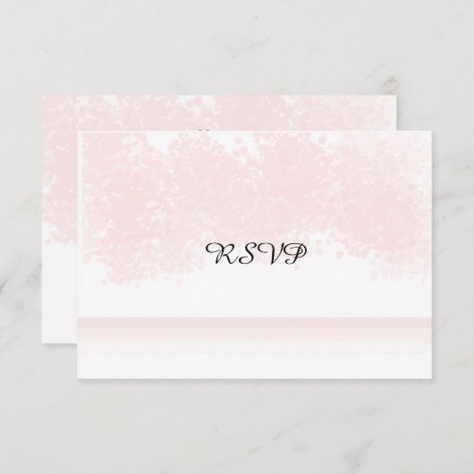 Roze Blush RSVP (Voorkant / Achterkant)