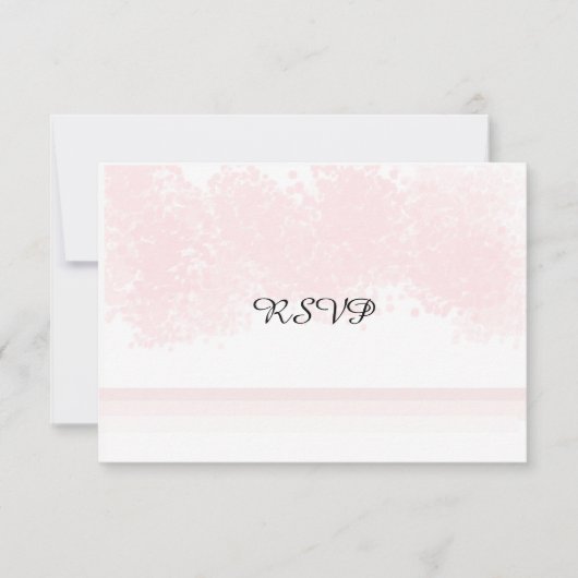 Roze Blush RSVP Kaartje (Voorkant)