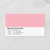Roze Blush | "Soft Romance" Visitekaartje (Achterkant)