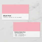 Roze Blush | "Soft Romance" Visitekaartje (Voorkant / Achterkant)