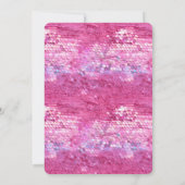 Roze Blush Sparkle Kaart (Achterkant)