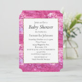 Roze Blush Sparkle Zeemeermin Kaart (Staand voorkant)