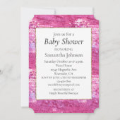 Roze Blush Sparkle Zeemeermin Kaart (Voorkant)