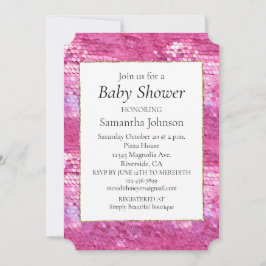 Roze Blush Sparkle Zeemeermin Kaart