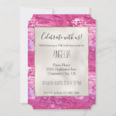 Roze Blush Sparkle Zeemeermin Kaart (Voorkant)