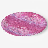 Roze Blush Sparkle Zeemeermin Papieren Bordje (Gekanteld)