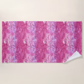 Roze Blush Sparkle Zeemeermin Strandlaken (Voorkant)