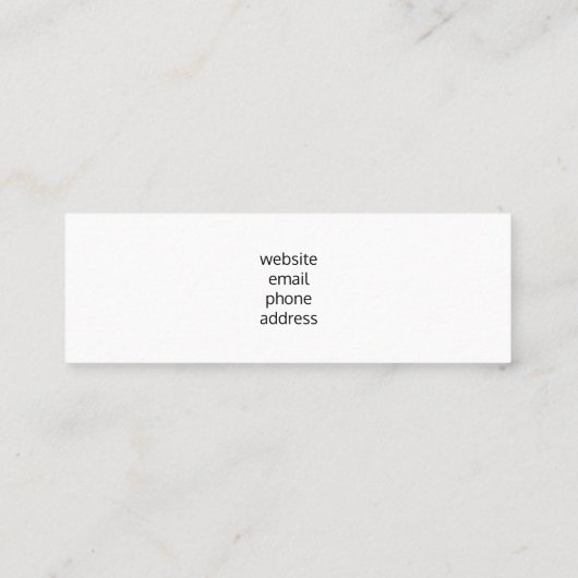 Roze Blush Stripes met Faux Gold Confetti Mini Visitekaartje (Achterkant)