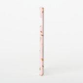 Roze Blush Terrazzo met gouden kopervlekken Samsung Galaxy Hoesje (Rechterkant)