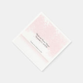 Roze Blush Trouw Elegantie Servetten (Hoek)