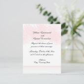 Roze Blush Trouw Uitnodiging (Staand voorkant)