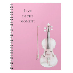 Roze Blush Viool Notitieboek