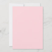 Roze Blush Waterverf Bloemen Bruiloftsinvitaties Kaart (Achterkant)
