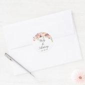 Roze Blush Waterverf Bloemen Envelope Zegel (Envelop)