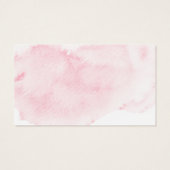Roze Blush Waterverf Book Request for Baby shower Visitekaartje (Achterkant)