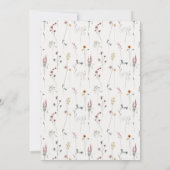 Roze blush Wilde Waterverf Crest Afstuderen Bedankkaart (Achterkant)