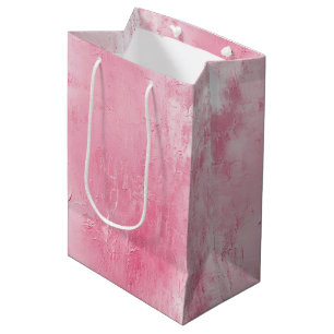 Roze Blush Witte Bruiloft Medium Cadeauzakje