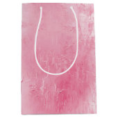 Roze Blush Witte Bruiloft Medium Cadeauzakje (Voorkant)