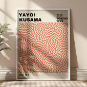 Roze Blush Yayoi Kusama Retro Tentoonstelling Poster