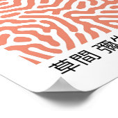 Roze Blush Yayoi Kusama Retro Tentoonstelling Poster (Hoek)