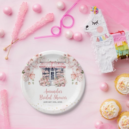 Roze Blush Ze is van de Markt Bruidsfeestje Papieren Bordje (Feest)