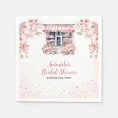 Roze Blush Ze Is Van De Markt Trouwfeest Servet (Voorkant)