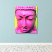 roze boeddha canvas afdruk (Insitu (Houten vloer))