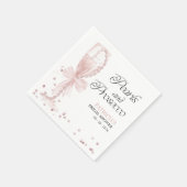 Roze boeg parels en Prosecco Vrijgezellenfeest Servet (Hoek)