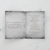 Roze  boek Hoesje Gotische bruiloft uitnodiging (Binnen)