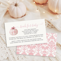 Roze Boek Met Kleine Pompoen En Strik Voor Baby Me