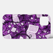 Roze boeken achtergrond Case-Mate iPhone case (Achterkant (horizontaal))
