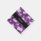 Roze boeken achtergrond servet (Hoek)