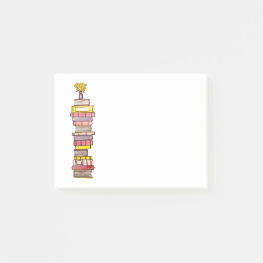 Roze boeken plakbiljetten post-it® notes (Voorkant)