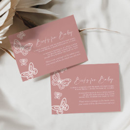 Roze Boeken voor Baby Kaart Notitiekaartje