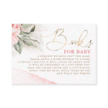 Roze boeken voor Baby shower van Floral voor Baby