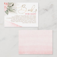 Roze boeken voor Baby shower van Floral voor Baby