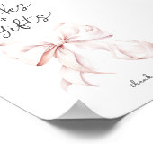 Roze Boeken voor Baby Tafelteken Poster (Hoek)