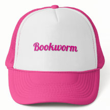 Roze Boekenwurm Trucker Hat