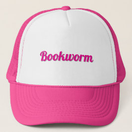 Roze Boekenwurm Trucker Hat Pet