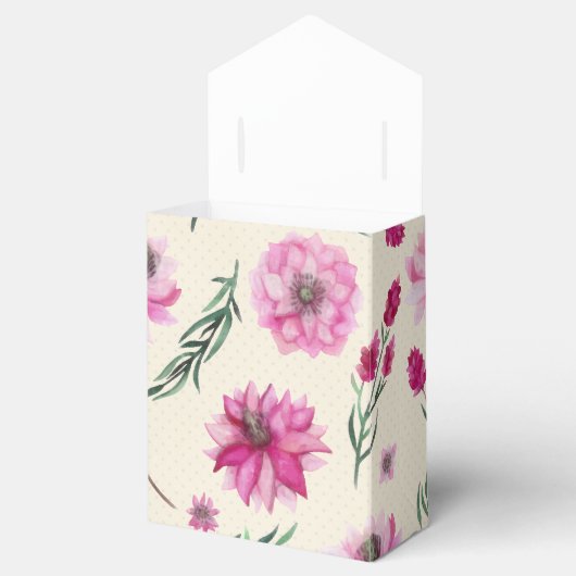 Roze Boeket Bedankdoosjes (Geopend)