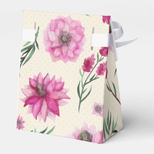 Roze Boeket Bedankdoosjes (Achterkant)