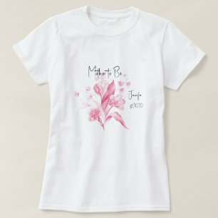 Roze Boeket Meisje Baby Shower voor de Aanschafend T-shirt