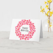 Roze boeket moederdag kaart (Gele Bloem)