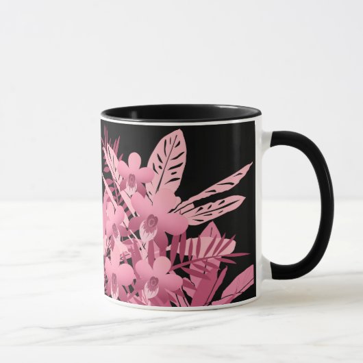 Roze boeket tropisch mok (Rechts)