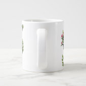 Roze Boeketten Grote Koffiekop (Achterkant)