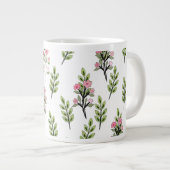 Roze Boeketten Grote Koffiekop (Voorkant rechts)