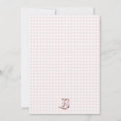 Roze boerderij babyshower uitnodiging (Achterkant)