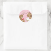 Roze Boerderij Dierlijke Stickers (Tas)