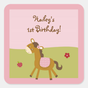 Roze Boerderij Dierlijke Stickers Envelop Seals